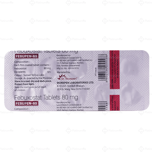 Febupen 80mg Tablet 10s