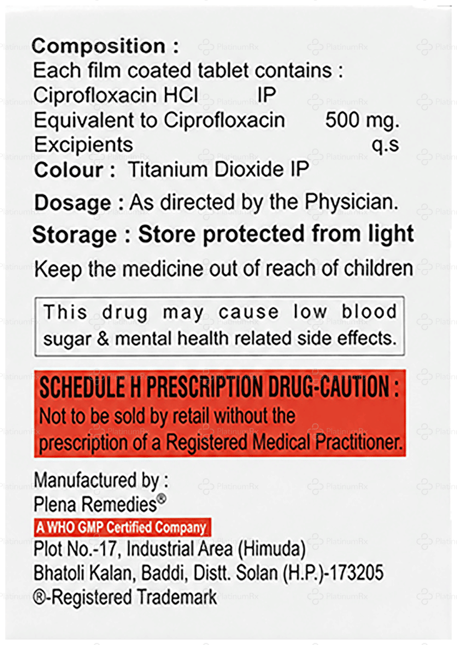 Ciprink 500mg Tablet 10s