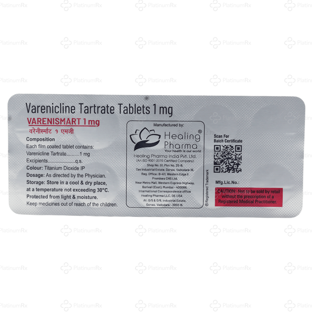 Varenismart 1mg Tablet 10s