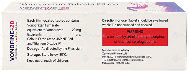 Vonofine 20mg Tablet 10s