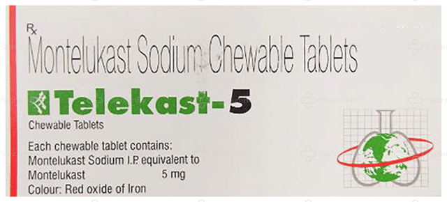 Telekast 5mg Chewable Tablet 10s