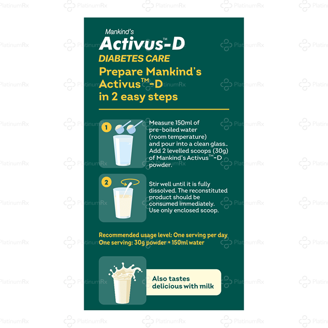 Activus D Vanilla Flavour Protein Supplements Powder 400gm