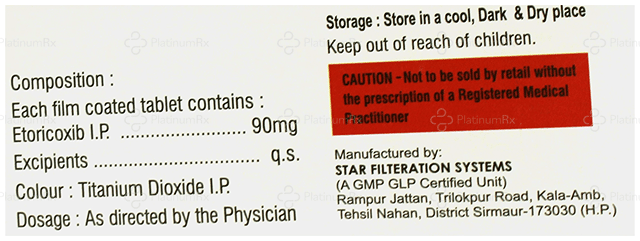 Etrocus 90mg Tablet 10s
