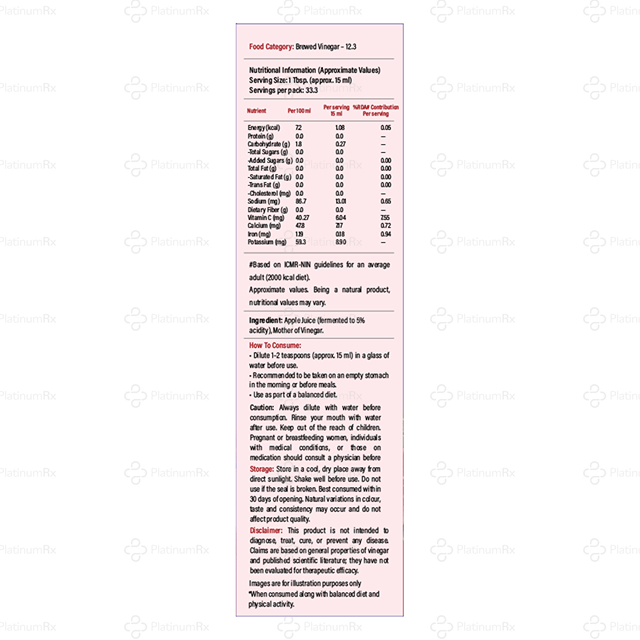 Aushvik Apple Cider Vinegar Juice 500ml