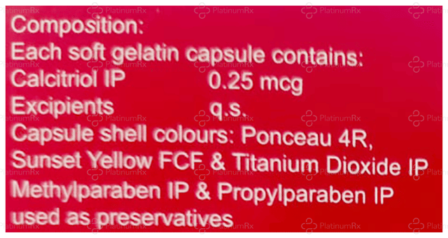 Alphadol Plus 0.25mcg Soft Gelatin Capsule 10s