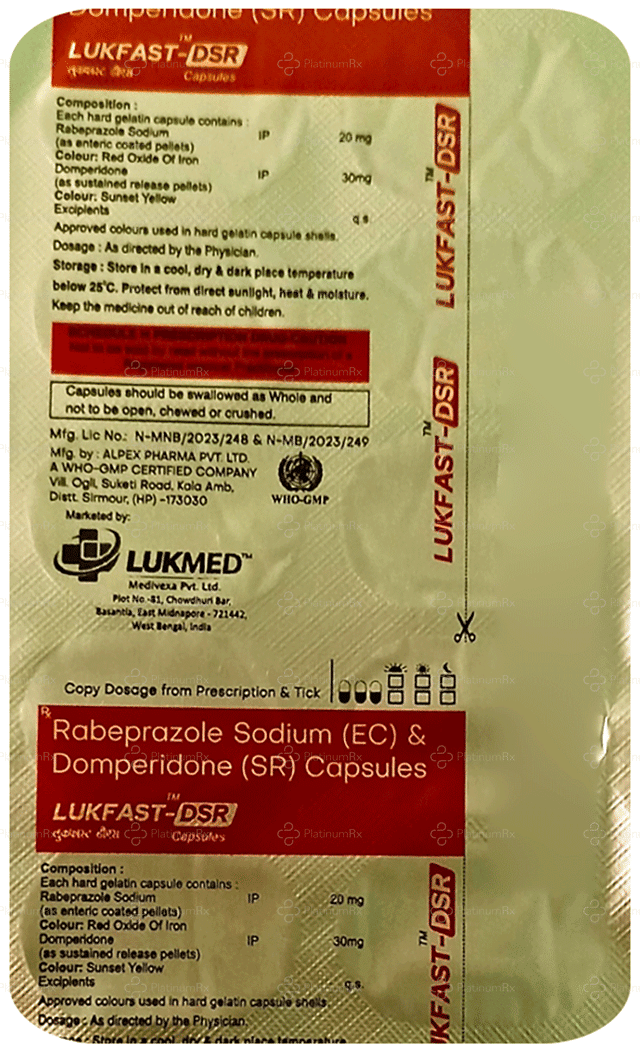 Lukfast DSR 30/20mg Capsule SR 10s