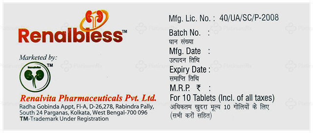 Renalbless 150/500mg Tablet 10s