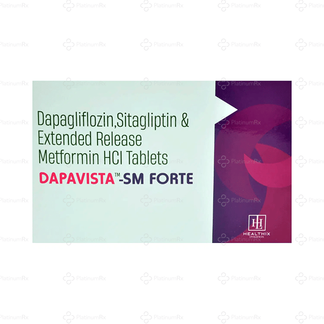Dapavista SM Forte 10/1000/100mg Tablet ER 10s