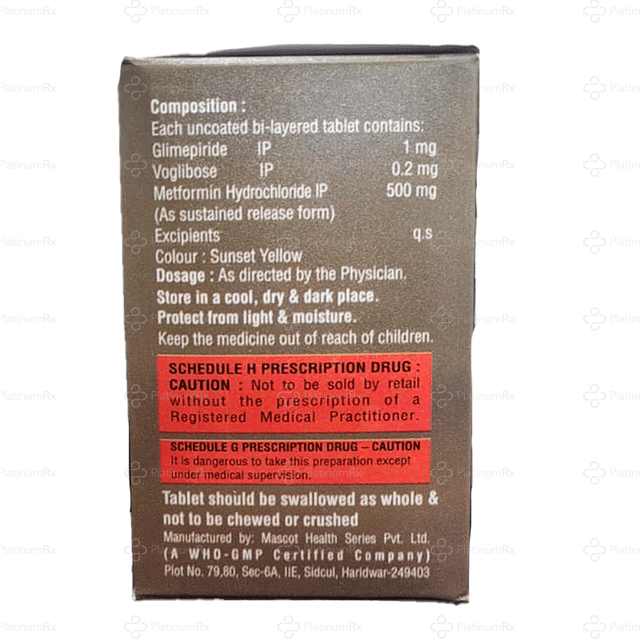 Voglios GM 1/500/0.2mg Tablet 10s