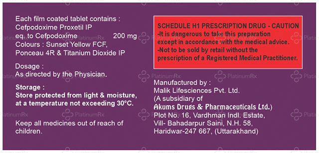 CT POD 200mg Tablet 10s