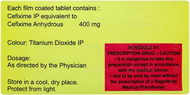 Cefolac 400mg Tablet 10s