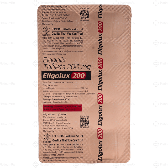 Eligolux 200mg Tablet 10s
