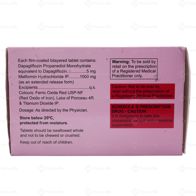 Dapaking M 5/1000mg XR Tablet ER 10s
