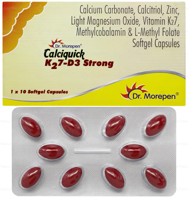 Calciquick K2 7 D3 Strong soft Capsule 10s
