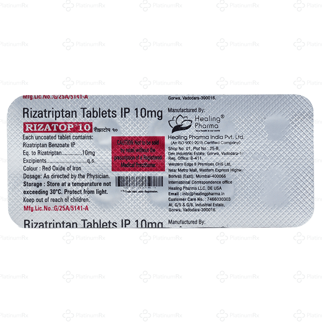 Rizatop 10mg Tablet 10s
