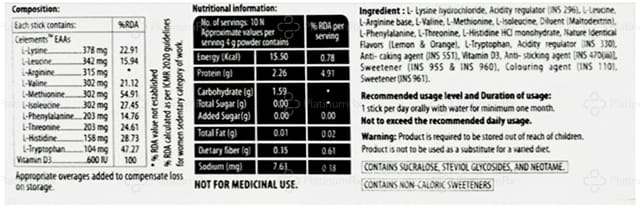 SDN Celemust Stick Lemon & Orange No Added Sugar Sachet 1X4gm