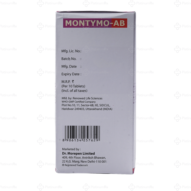 Montymo AB 200/10mg Tablet SR 10s