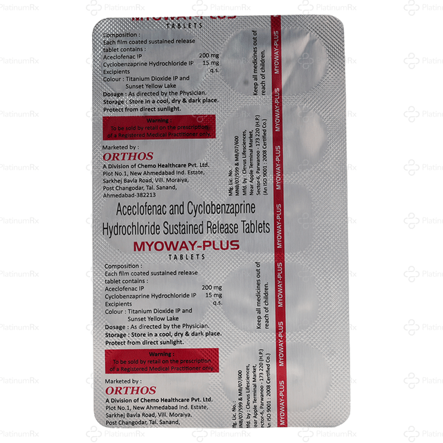 Myoway Plus 200/15mg Tablet 10s