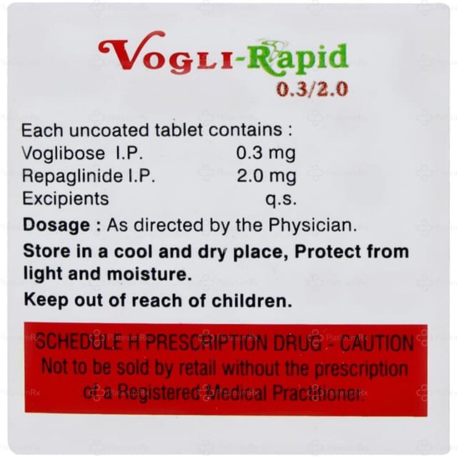 Vogli Rapid 0.3/2mg Tablet 10s