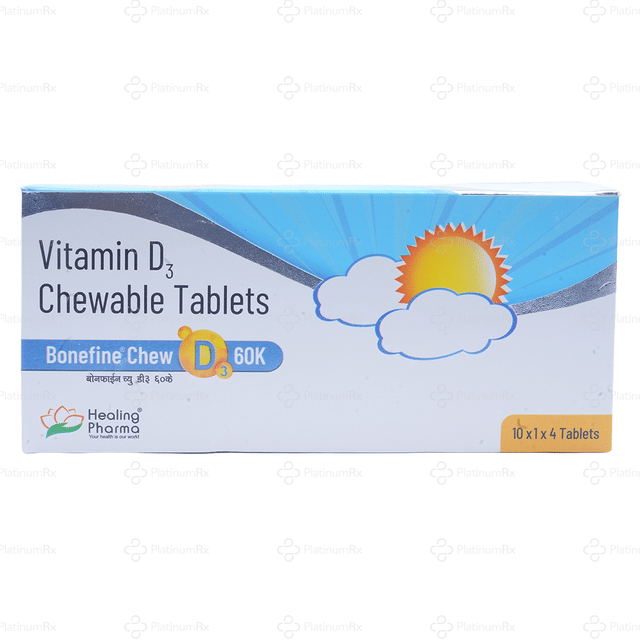 Bonefine Chew D3 60K Chewable Tablet 4s