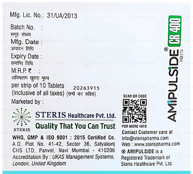 Amipulside CR 400mg Tablet 10s