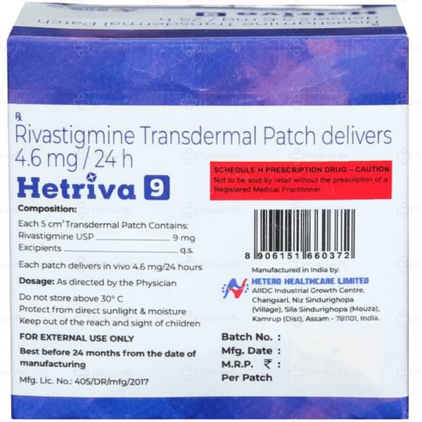 Hetriva 9mg Patch 1s