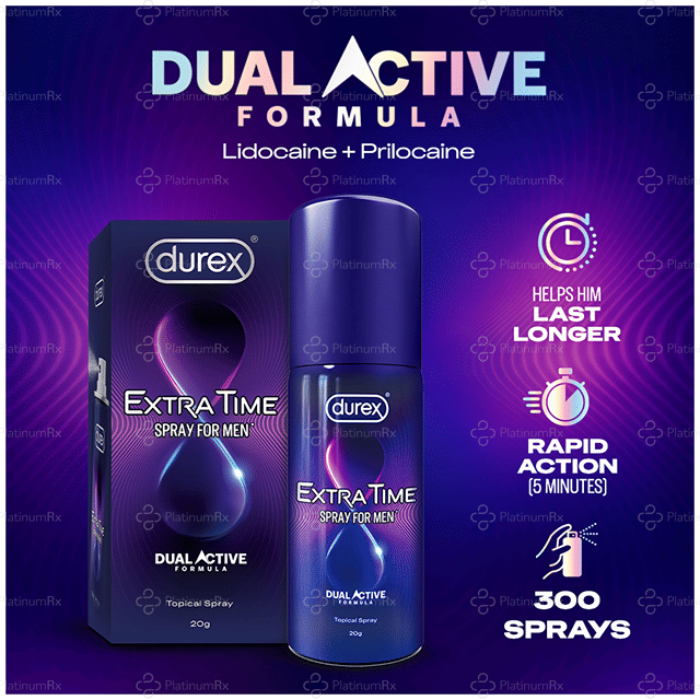 Durex Extra Time Spray For Men 20gm