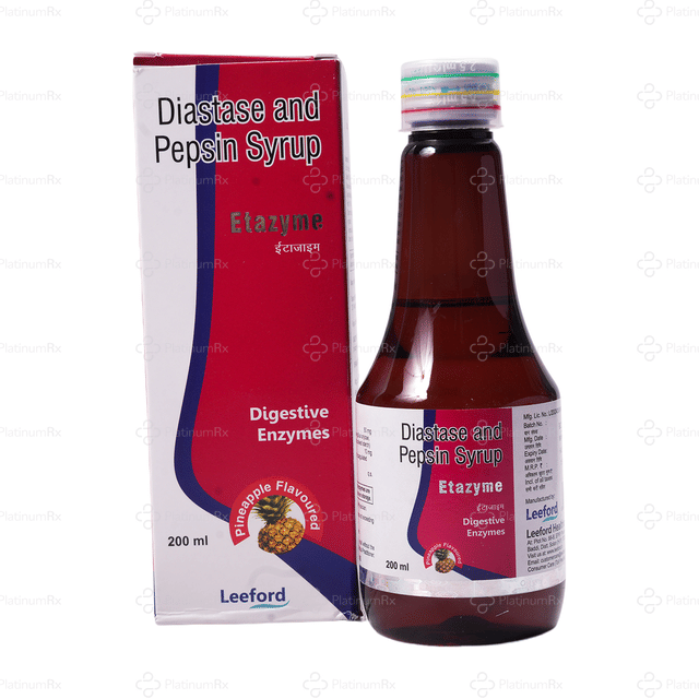 Etazyme Pineapple Syrup 200ml