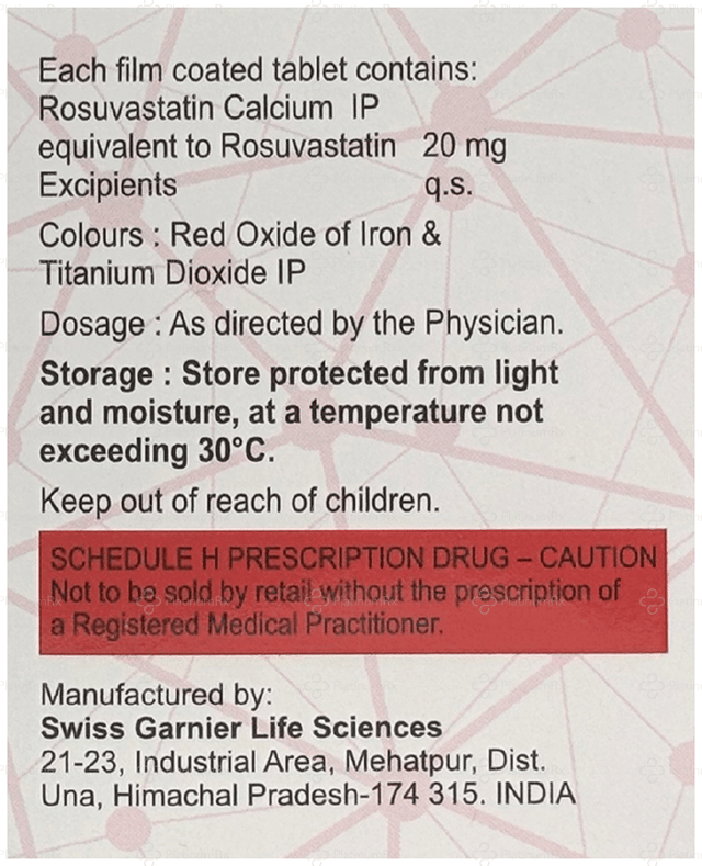 Rossap 20mg Tablet 15s