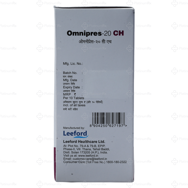 Omnipres CH 12.5/20mg Tablet 10s