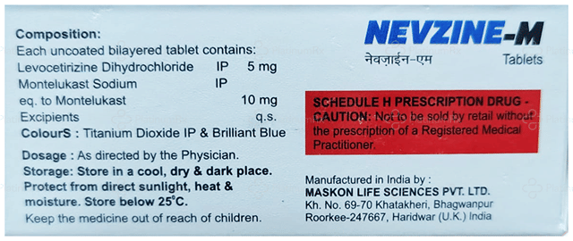 Nevzine M 5/10mg Tablet 10s