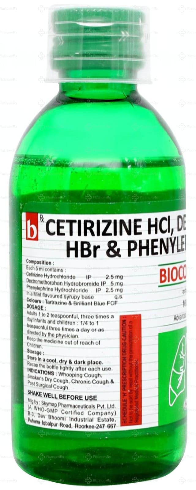 Biocof Mint Syrup 100ml