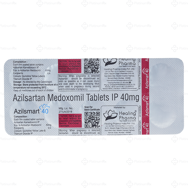 Azilsmart 40mg Tablet 10s