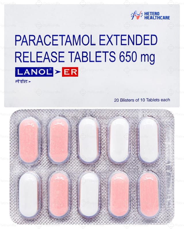 Lanol 650mg Tablet ER 10s