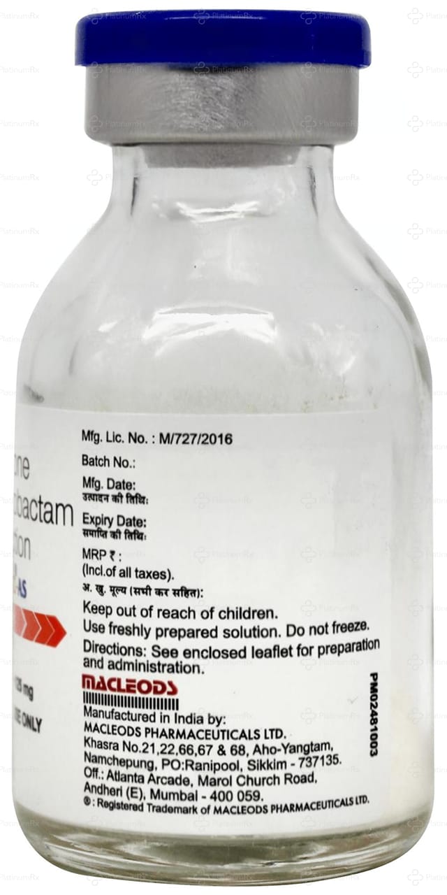 Accutaz AS 1000/125mg Injection 1s