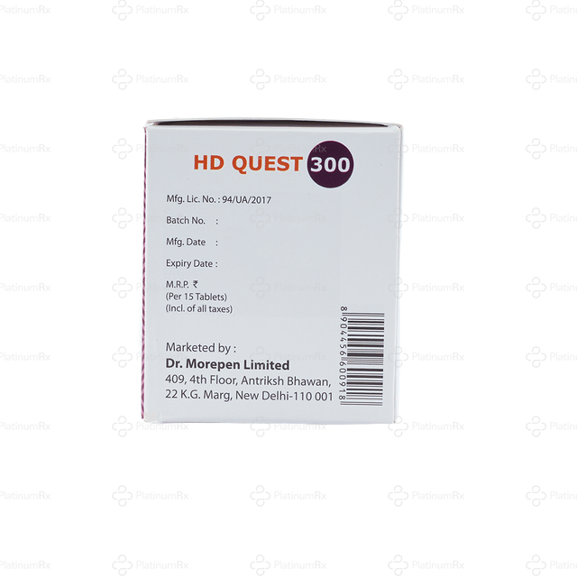 Hd Quest 300mg Tablet 15s