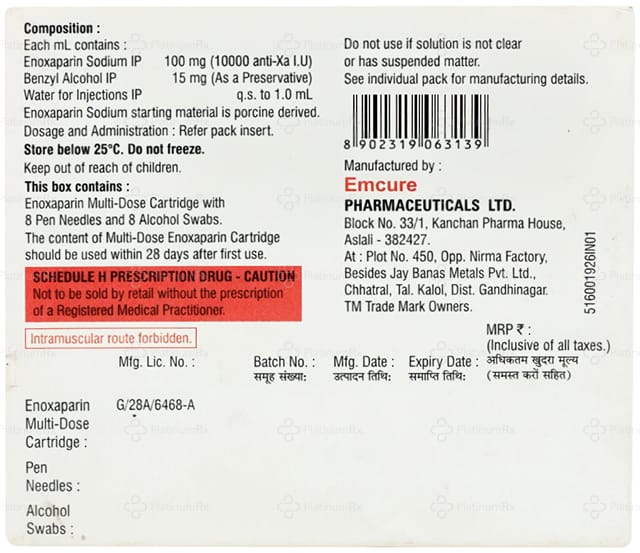 Exhep Pen 300mg Injection Kit 3ml