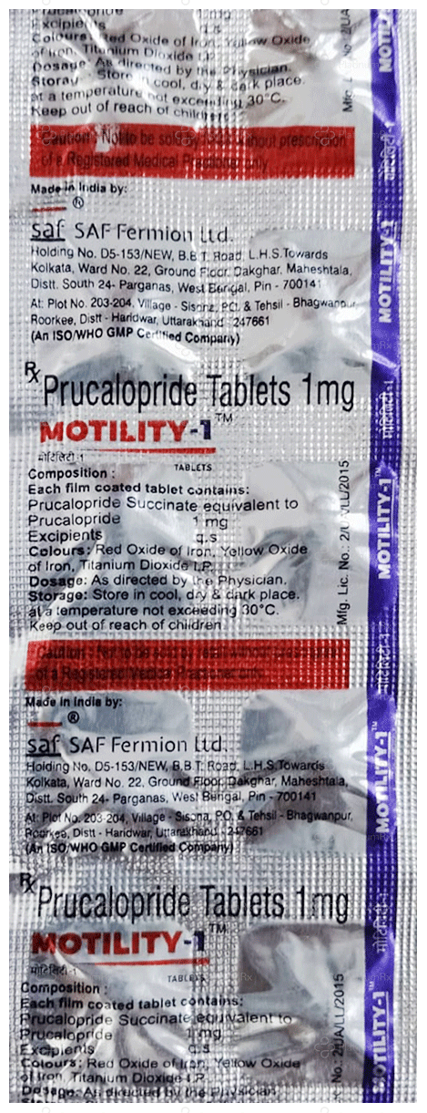Motility 1mg Tablet 10s