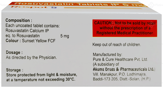 Rospot 5mg Tablet 10s