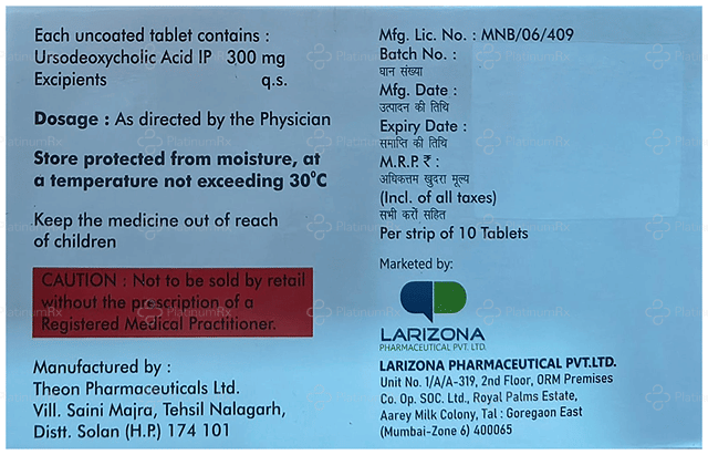 Udcpoint 300mg Tablet 10s