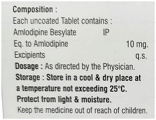 Amlokare 10mg Tablet 10s