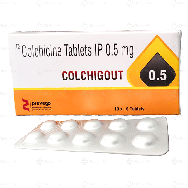 Colchigout 0.5mg Tablet 10s