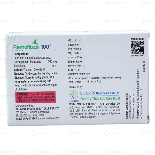 Remoflozin 100mg Tablet 15s