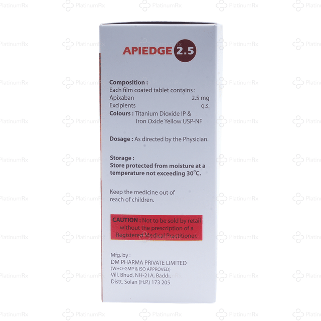 Apiedge 2.5mg Tablet 10s
