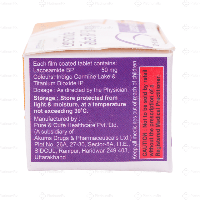 Lacosmile 50mg Tablet 10s