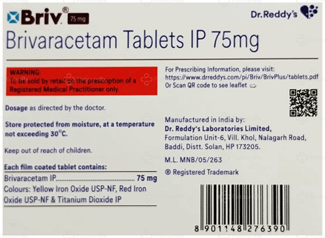 Briv + 75mg Tablet 14s