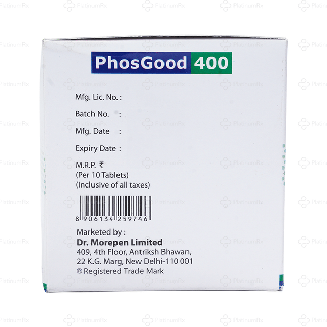 Phosgood 400mg Tablet 10s