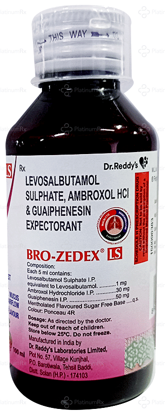 Bro Zedex LS Raspberry Expectorant 100ml