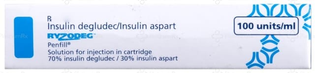 Ryzodeg 2.56/1.05mg (100 IU/ml Penfill Cartridge / Injection 1*3ml