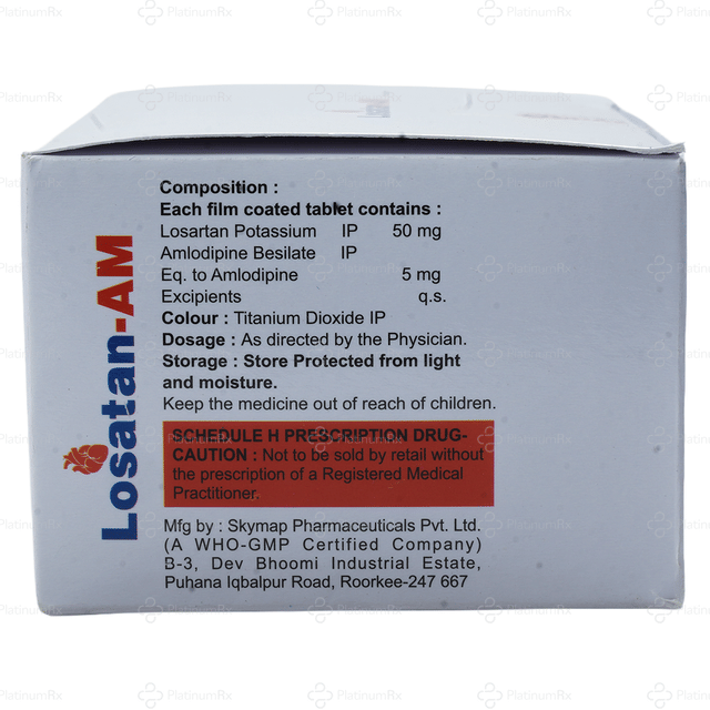Losatan AM 50/5mg Tablet 15s
